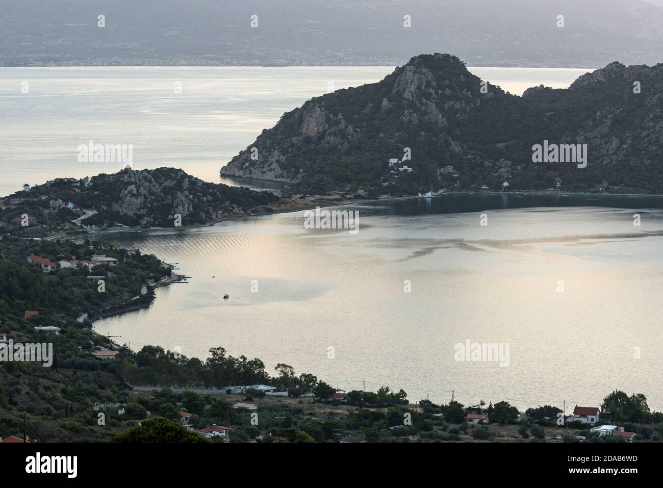 See Vouliagmenis - Heraion, Perachora Corinthia Griechenland. Stockfoto