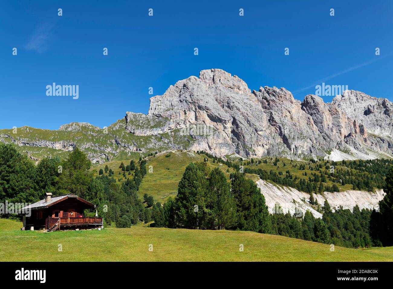 St. Christina Gröden Südtirol Italien - Col Raiser Und dem Naturpark Puez Geisler Geisler Stockfoto
