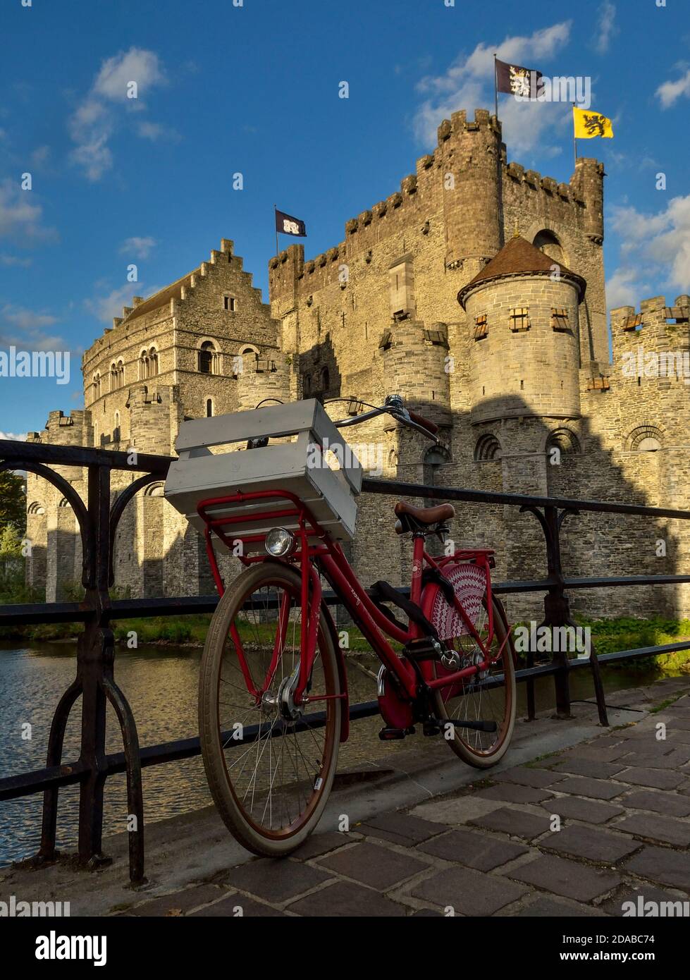 Mittelalterliche Burg in Gent, Belgien Stockfoto