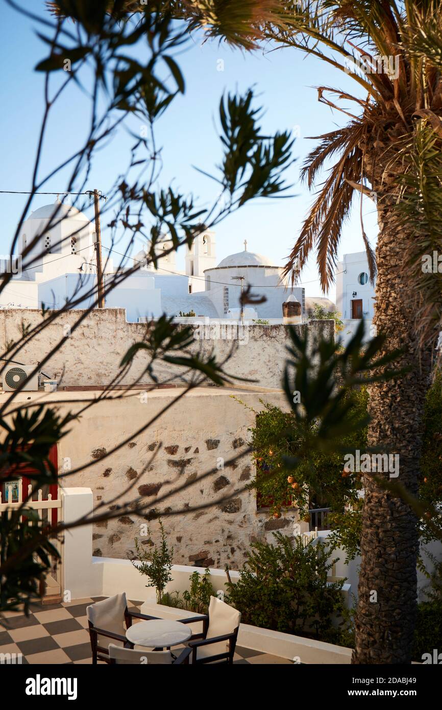 Plaka Stadt auf der Insel Milos Stockfoto