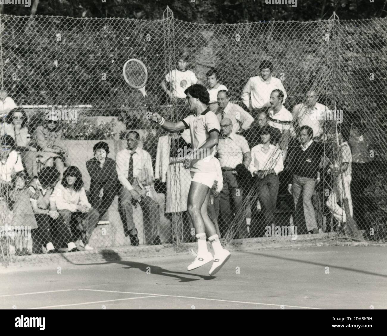 Italienischer Tennisspieler Vittorio Magnelli, 1981 Stockfoto