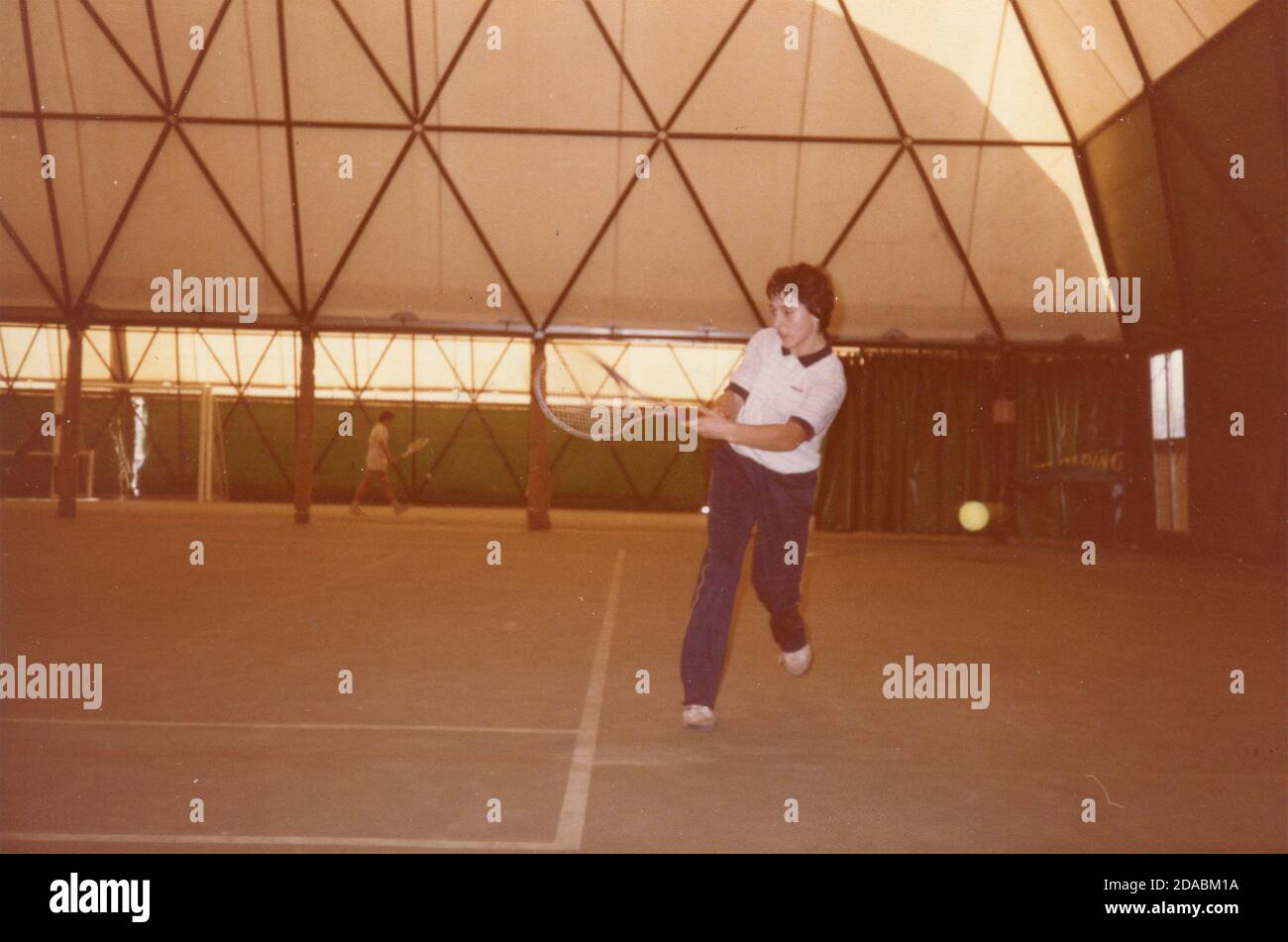 Italienischer Tennisspieler Rosalba Caporuscio, 1985 Stockfoto