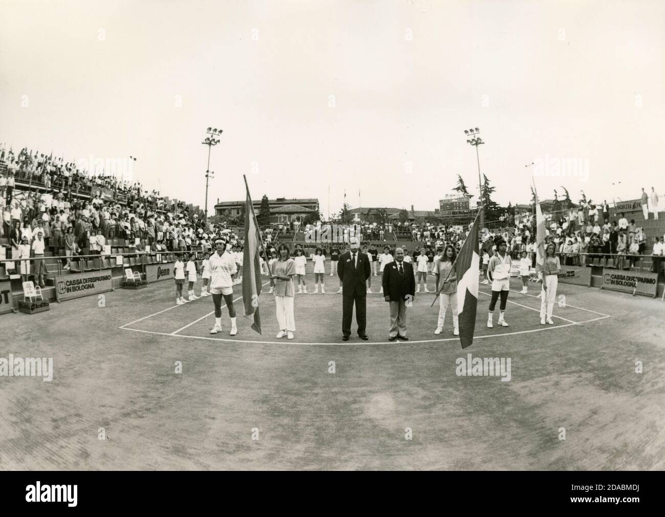 Eröffnungszeremonie des Italian Open Tennis Turniers, Rom, Italien 1988 Stockfoto