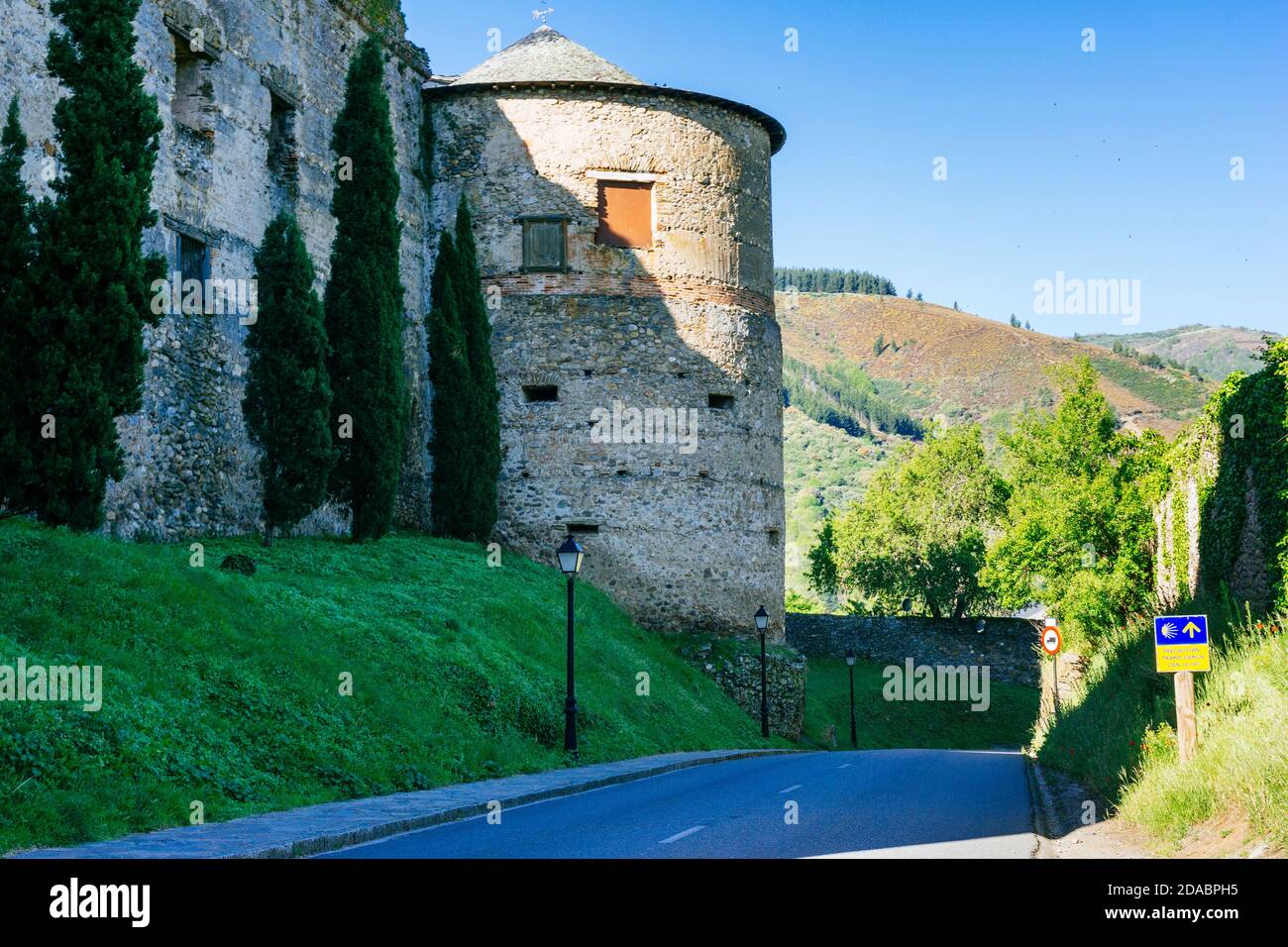 Die BurgPalast der Marquise von Villafranca del Bierzo oder Schloss