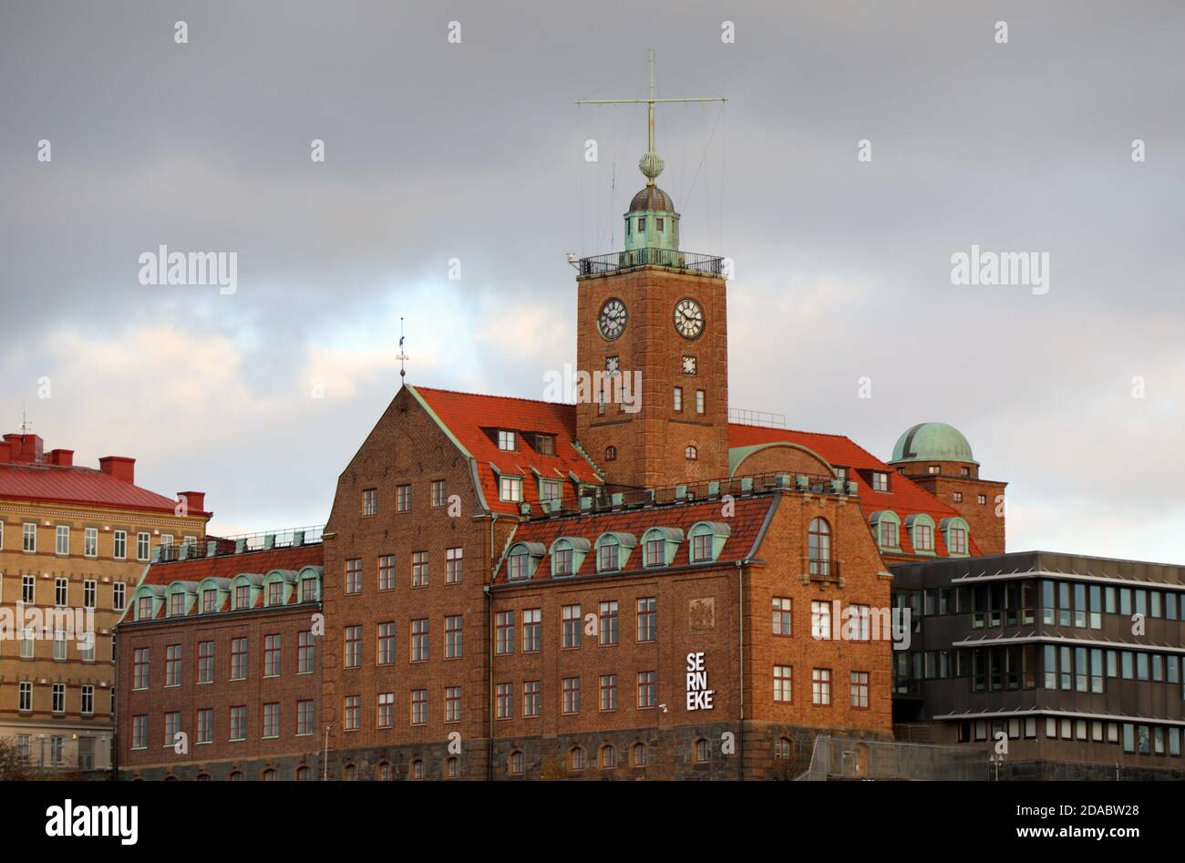 Historische Architektur im Stadtzentrum von Göteborg in Schweden Stockfoto