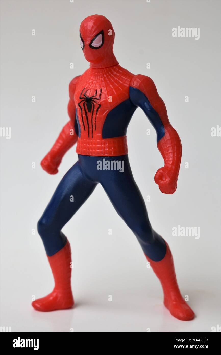 Spiderman Figur Stockfoto
