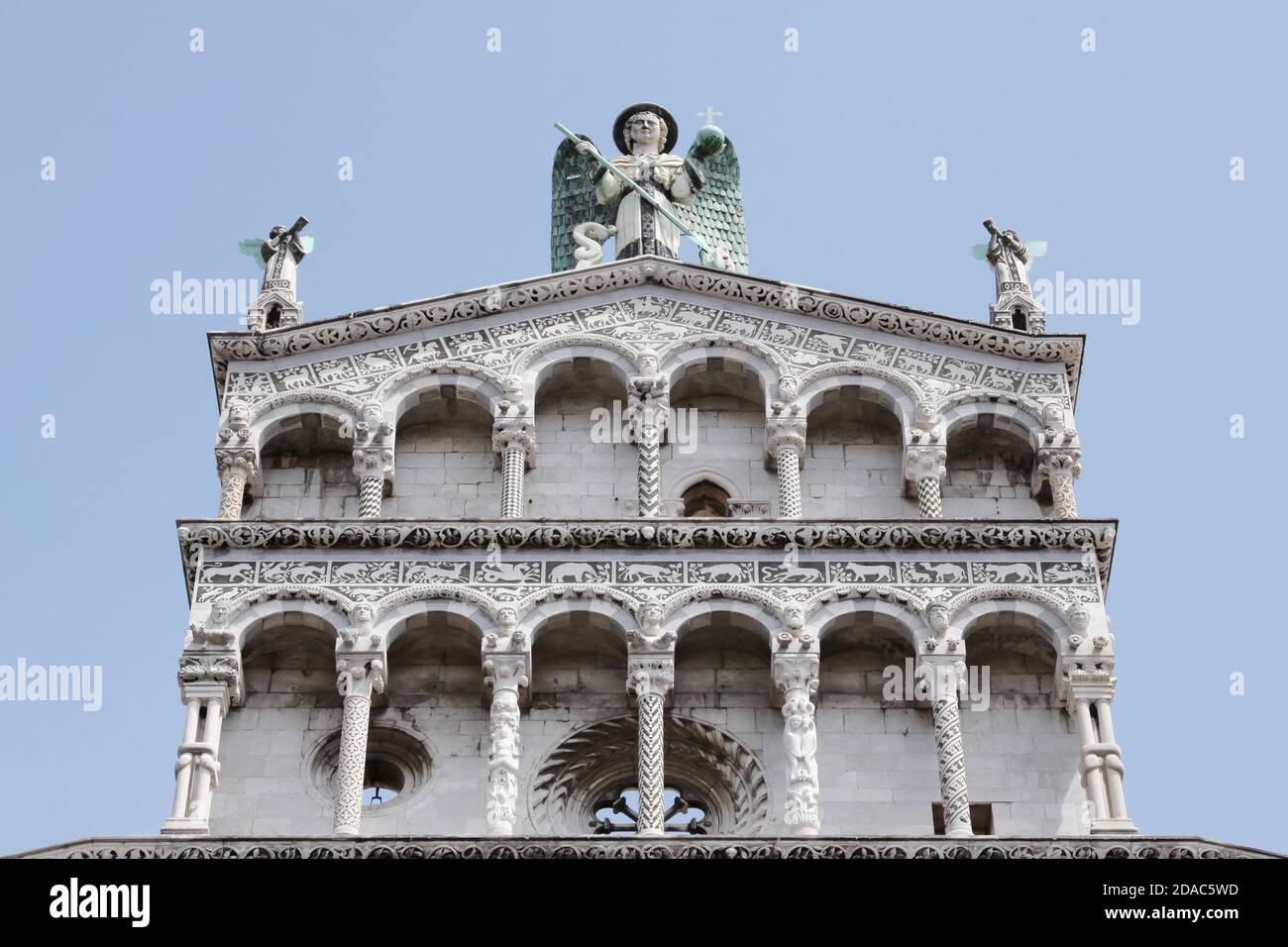 San Michele in Foro Kirche in Lucca, Italien Stockfoto