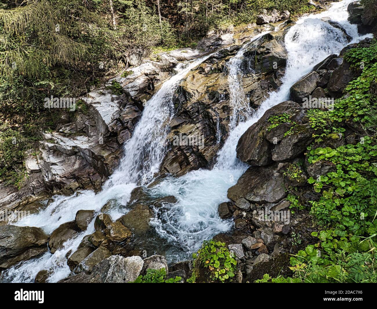 Der Stuibenfall im Ötztal in Tirol Stockfoto