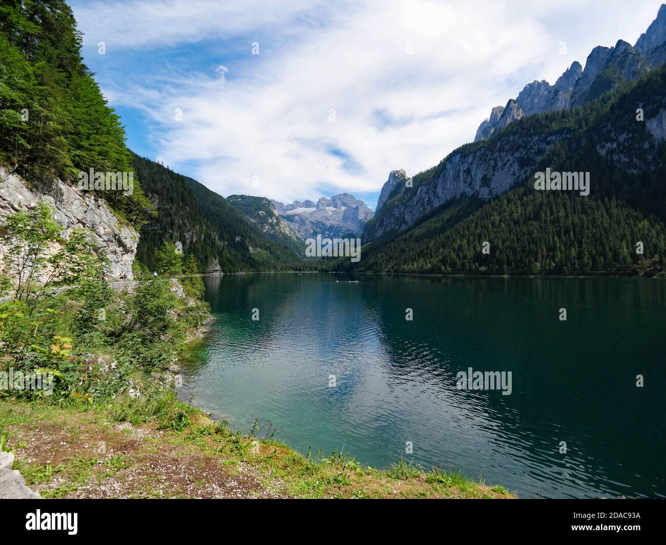 Der Gosauer See im Salzkammergut Stockfoto