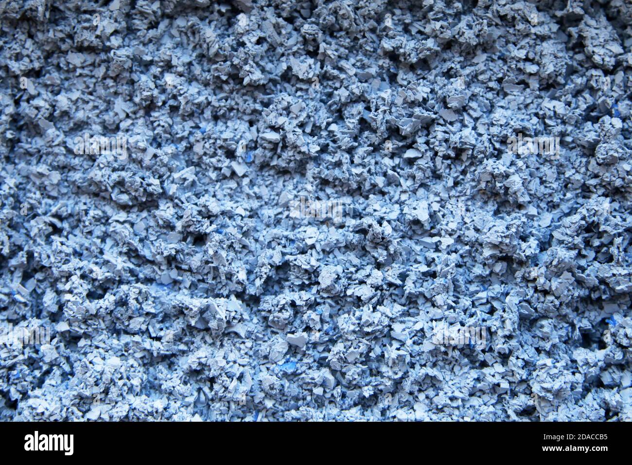 Blaue Erde und Kies Makro Textur Hintergrund Stockfoto