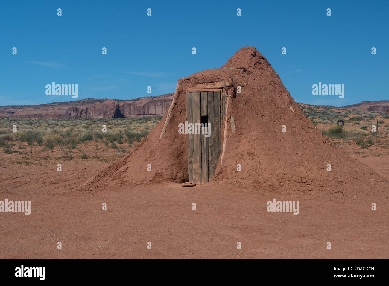 A Navajo Hogan, Monument Valley, USA Stockfoto