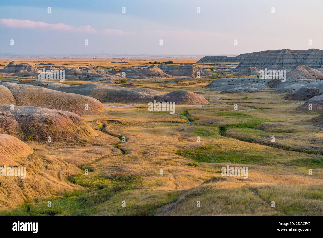 Badlands National Park in South Dakota Stockfoto