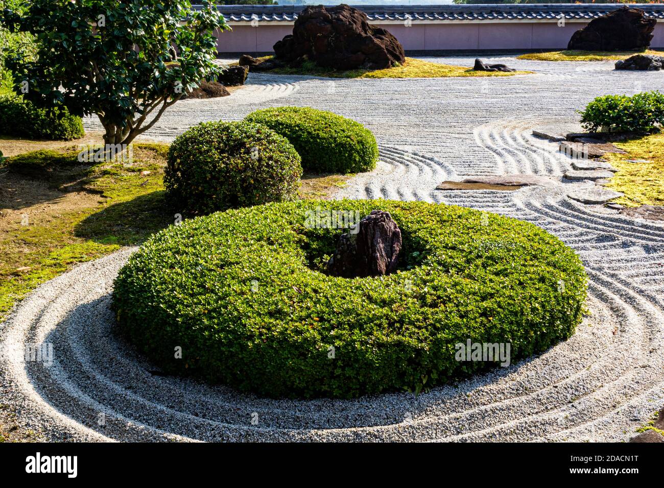 Shobo-ji Zen Garden - Shobo-ji wurde 754 von einem Mönch namens Chii gegründet - ein Schüler von Ganjin, der Toshidai-ji in Nara baute. Wie viele Tempel Stockfoto