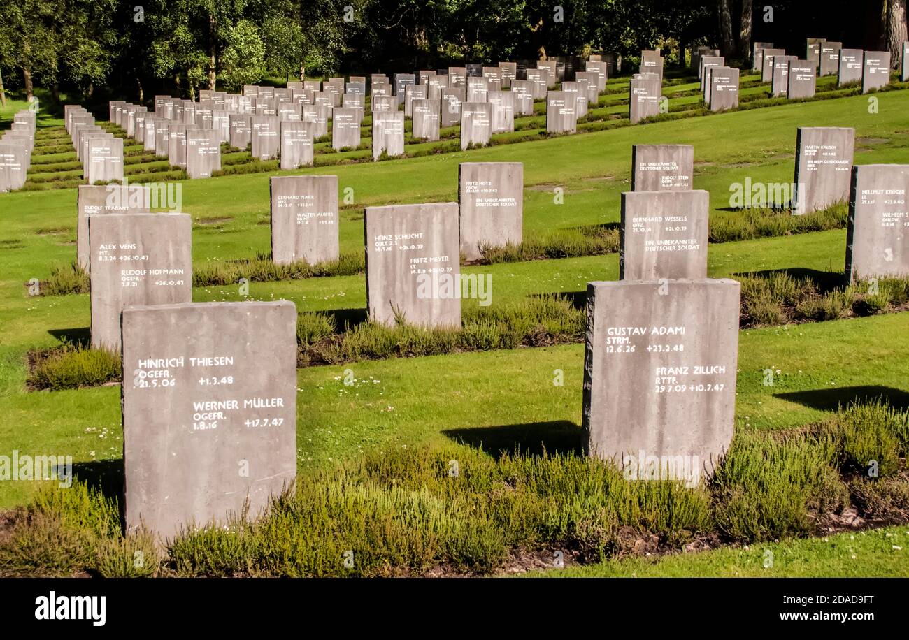 Deutscher Kriegsfriedhof, Cannock Chase, Staffordshire, England, Großbritannien Stockfoto