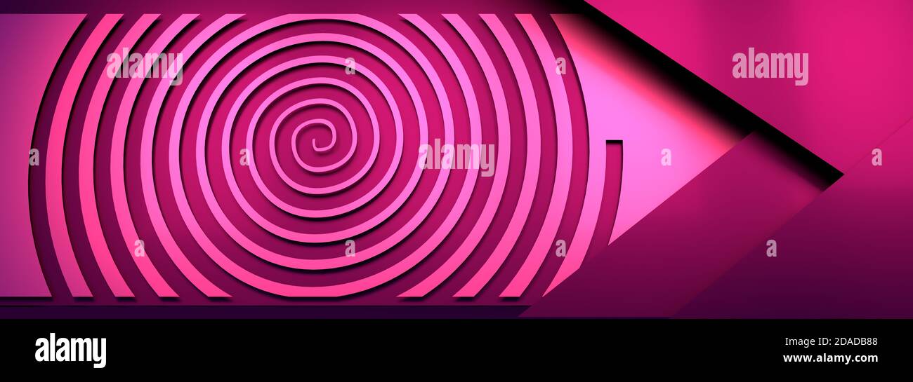 Abbildung des Geometriebanners Stockfoto