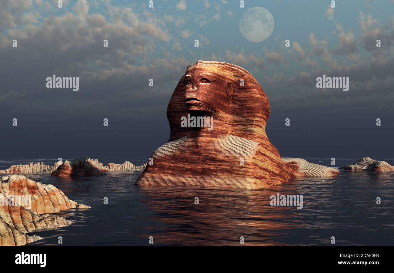 Rätsel Der Sphinx Stockfoto