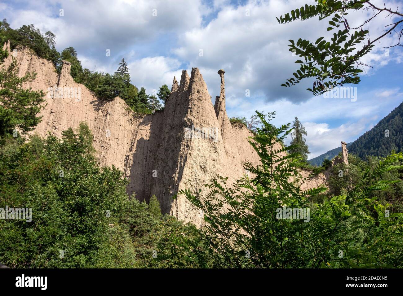 Piramidi di Segonzano, Trentino - Südtirol, Italien Stockfoto