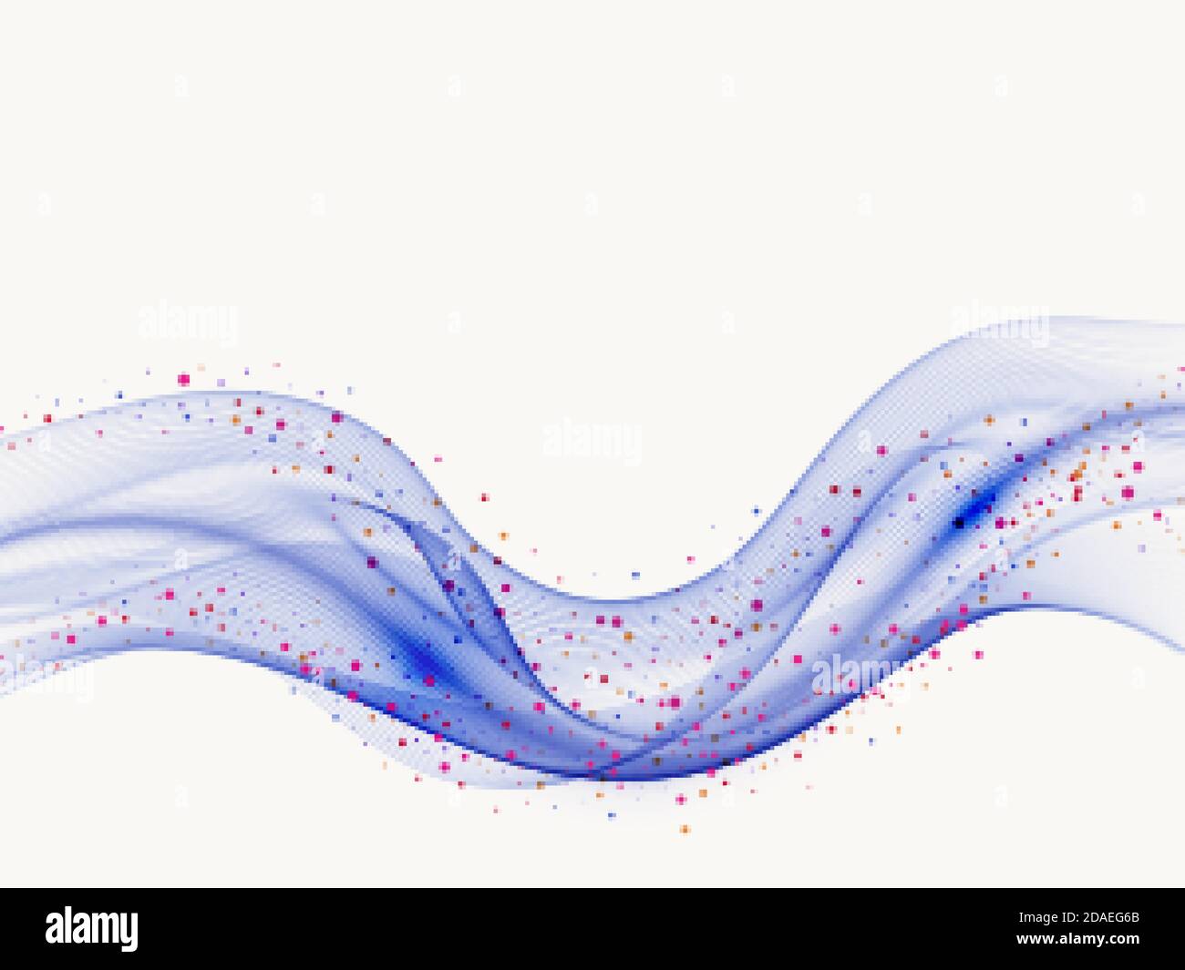 Blau moderne abstrakte Linien Swoosh Zertifikat Geschwindigkeit glatte Welle Grenze Stock Vektor