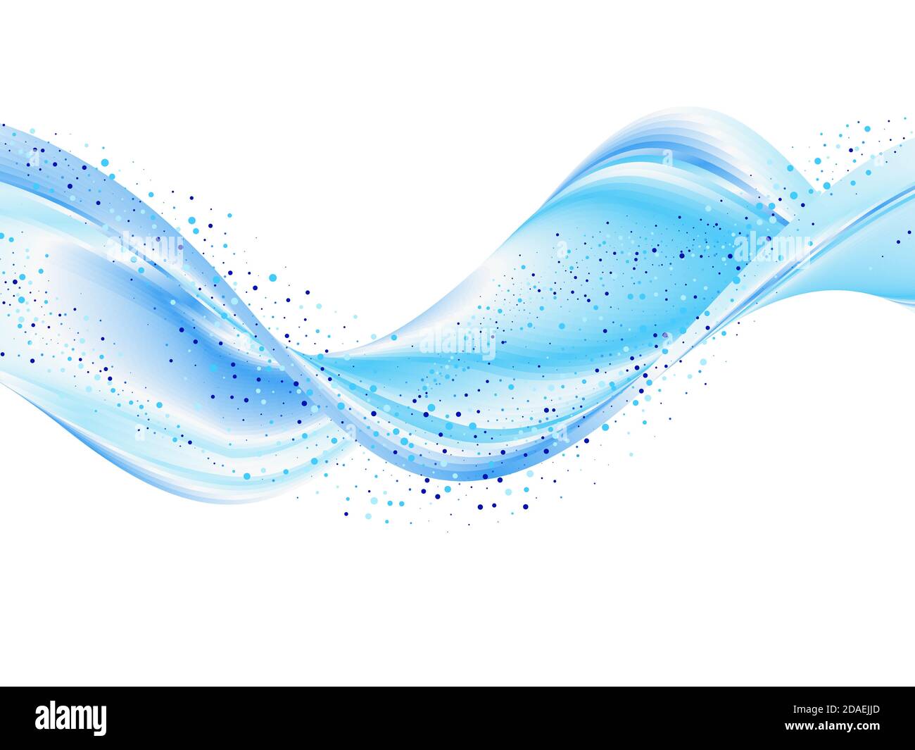 Blau moderne abstrakte Linien Swoosh Zertifikat Geschwindigkeit glatte Welle Grenze Stock Vektor