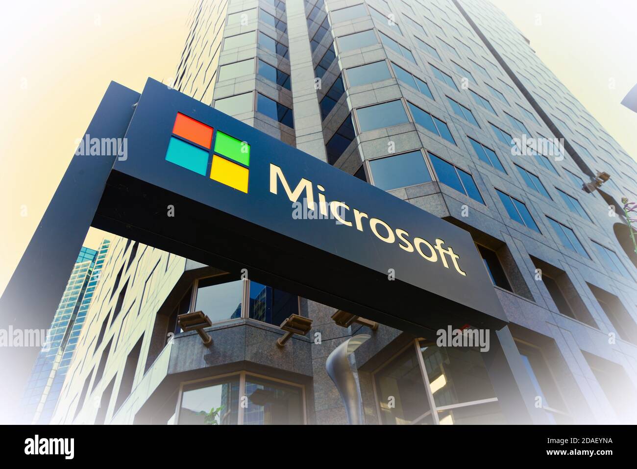 Montreal, Quebec, Kanada, Juni 8, 2020.Software-Riese Microsoft Büros in Montreal.Credit: Mario Beauregard/Alamy News Stockfoto