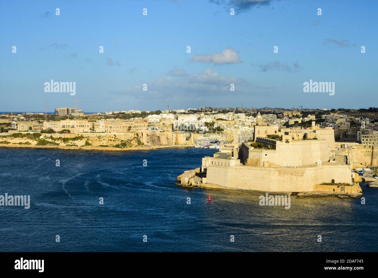 Fort St Angelo am Grand Harbour, Malta Stockfoto