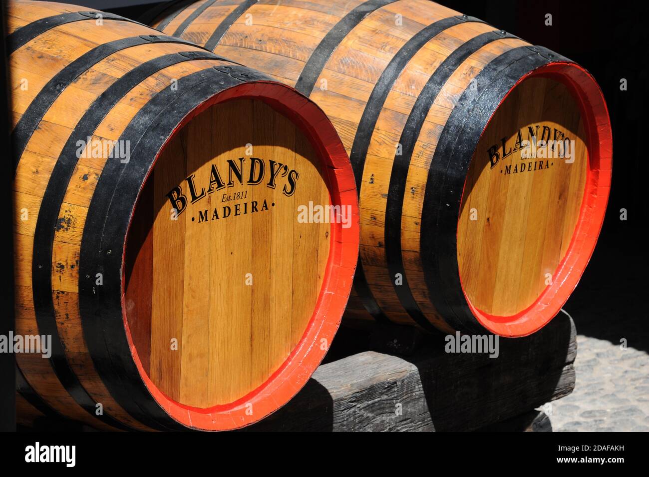 Madeira Weinfässer - Funchal, Madeira Stockfoto