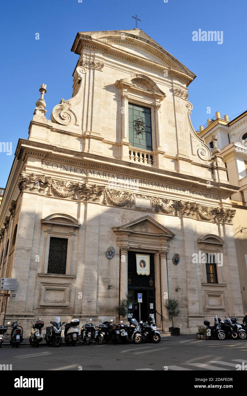 Italien, Rom, Kirche Santa Maria in Via Stockfoto