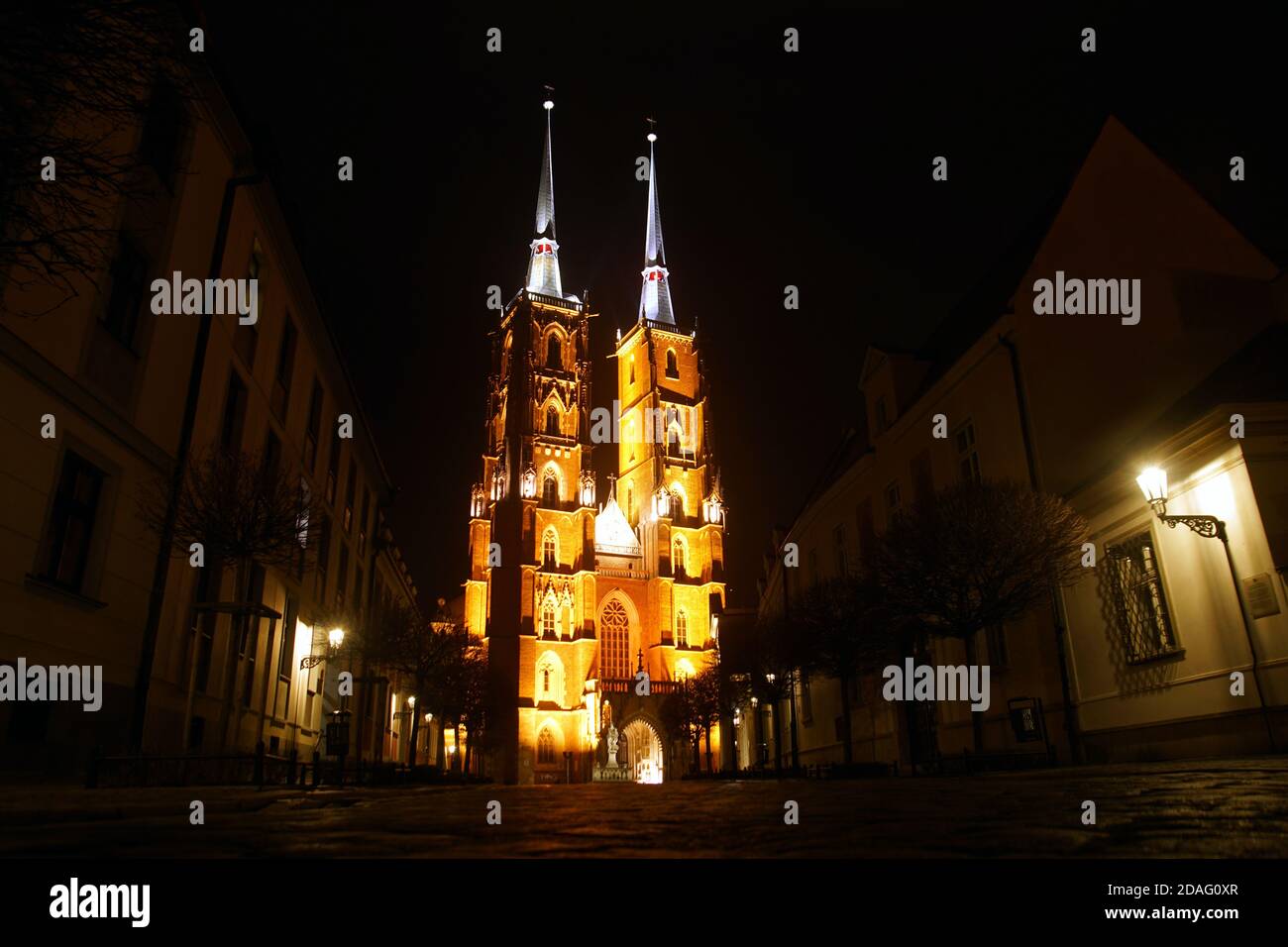 Die Kathedrale St. Johannes des Täufers in Wroclaw, Polen Stockfoto