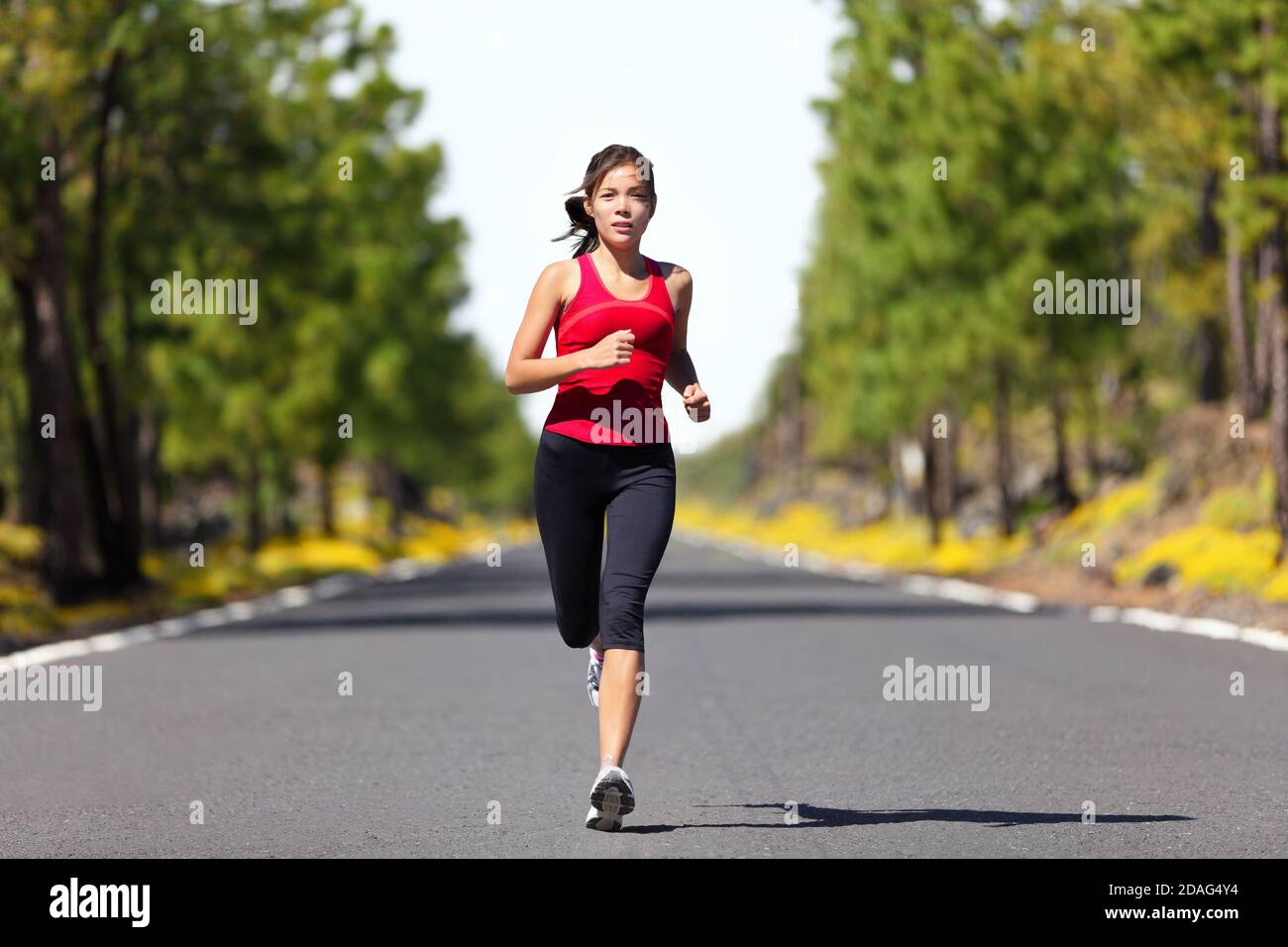 Sport Fitness Laufen Frau Stockfoto