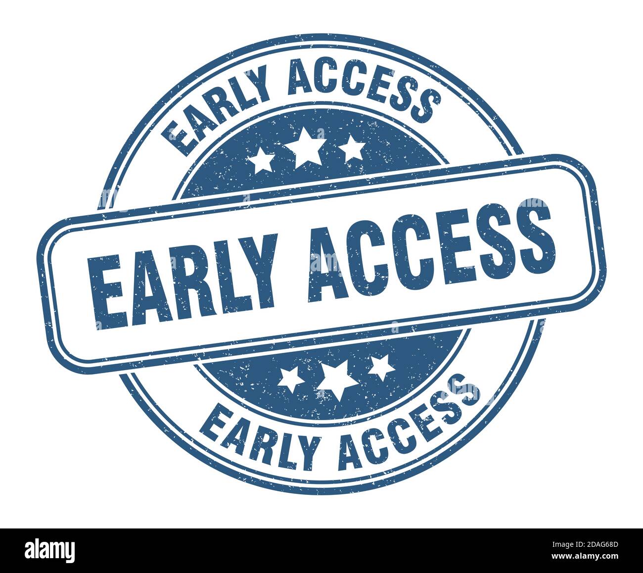 Early Access Stempel. Early Access Schild. Rundes Grunge Etikett Stock Vektor