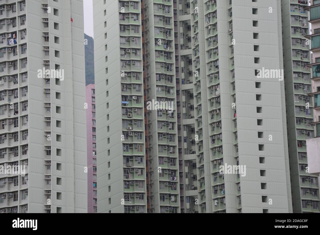 Hohe moderne Gebäude in Hongkong Stockfoto