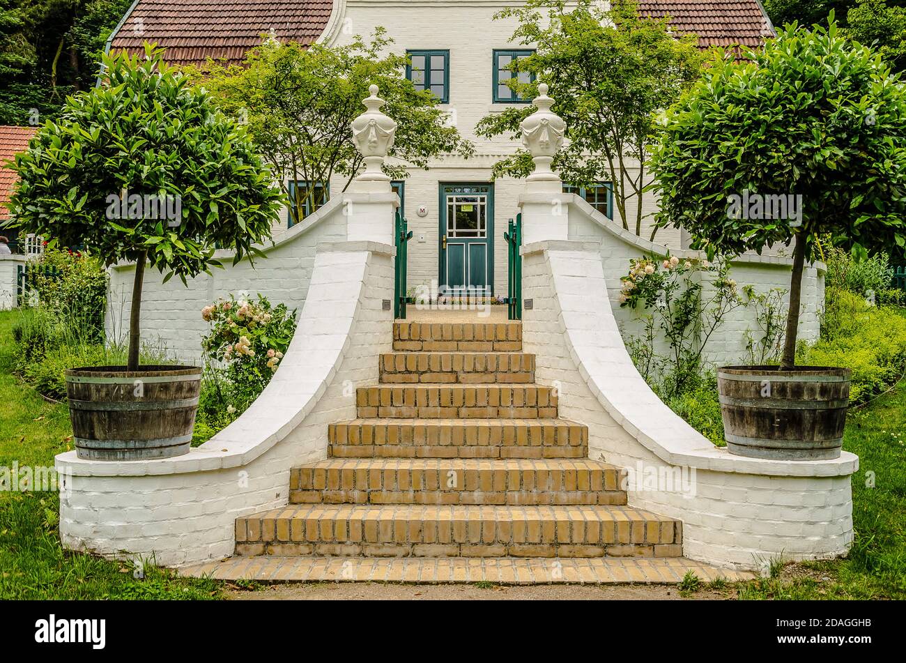 Das Dorf Worpswede bei Bremen ist in Deutschland und darüber hinaus für seine enge Künstlergemeinschaft bekannt. Das Dorf selbst feiert 800 Jahre Stockfoto