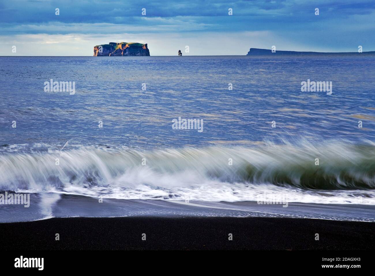 Insel Drangey am Skagafjoerdur, Island, Drangey Stockfoto