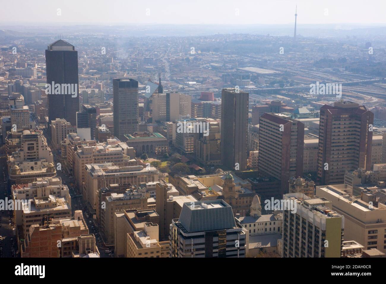 Stadtbild in der Innenstadt von Johannesburg, Südafrika Stockfoto