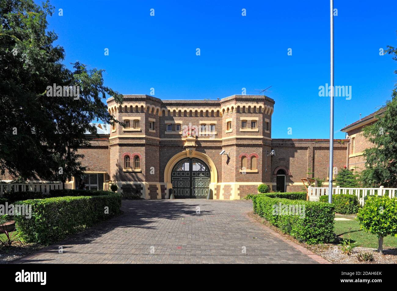 Historisches Grafton Gefängnis, Grafton, NSW, Australien. Auch bekannt als Grafton Correctional Center und Grafton Intake and Transient Center. Stockfoto