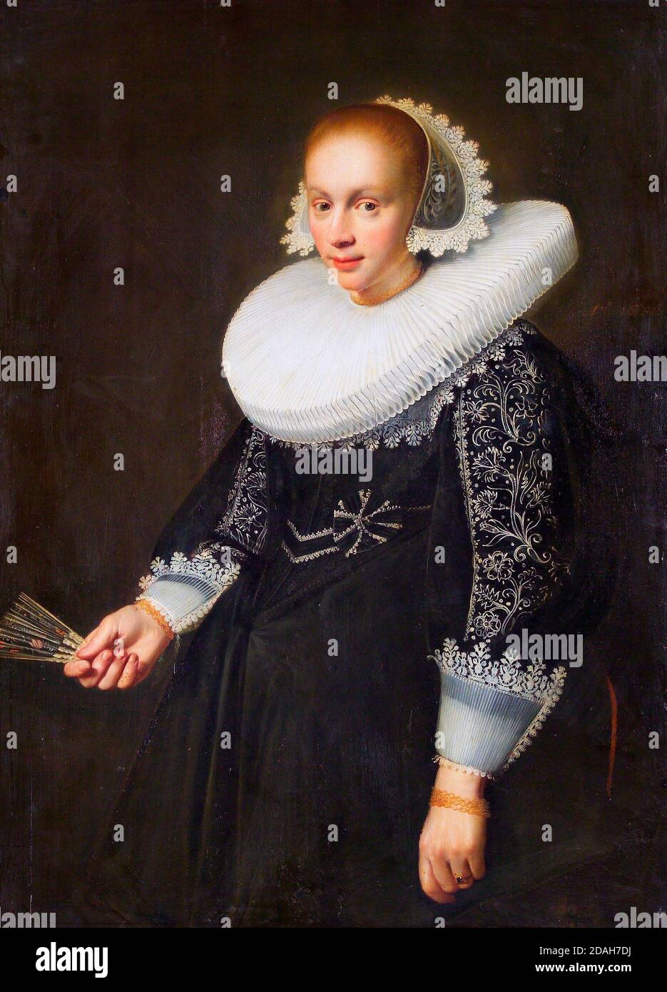 Porträt einer unbekannten Dame - Jan Daemen Cool, 1636 Stockfoto