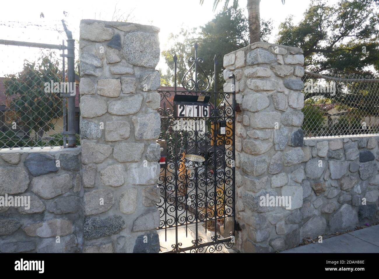 Glendale, Kalifornien, USA 12. November 2020 EINE allgemeine Sicht der Atmosphäre des Rockhaven Sanitariums, jetzt Rockhaven Sanitarium Historic District, wo Marilyn Monroes Mutter Gladys Pearl Eley Baker lebte von 1952 bis 1966, und Schauspielerin Billie Burke vom Zauberer von Oz lebte Stockfoto