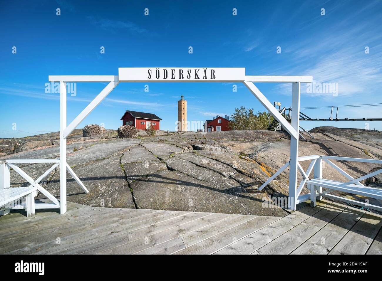 Der Söderskär Leuchtturm, Porvoo, Finnland Stockfoto Der Söderskär Leuchtturm, Porvoo, Finnland Stockfoto