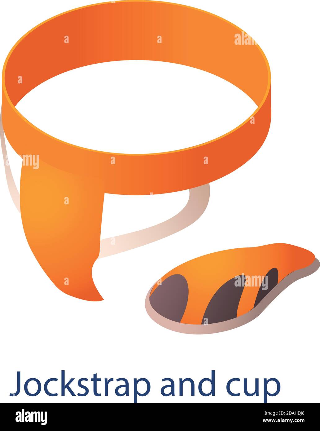 Jockstrap und Cup-Symbol. Isometrisch von Jockstrap und Cup Vektor-Symbol für Web-Design isoliert auf weißem Hintergrund Stock Vektor