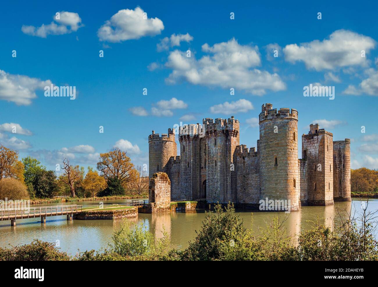 Bodiam Castle. Stockfoto
