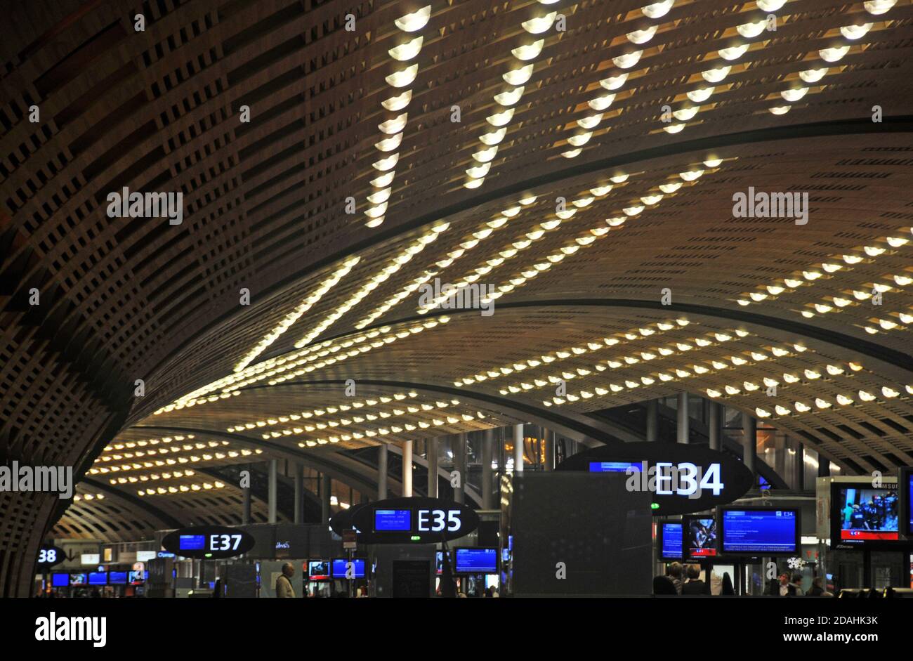 Internationaler Flughafen Roissy Charles-de-Gaulle, Paris, Frankreich Stockfoto