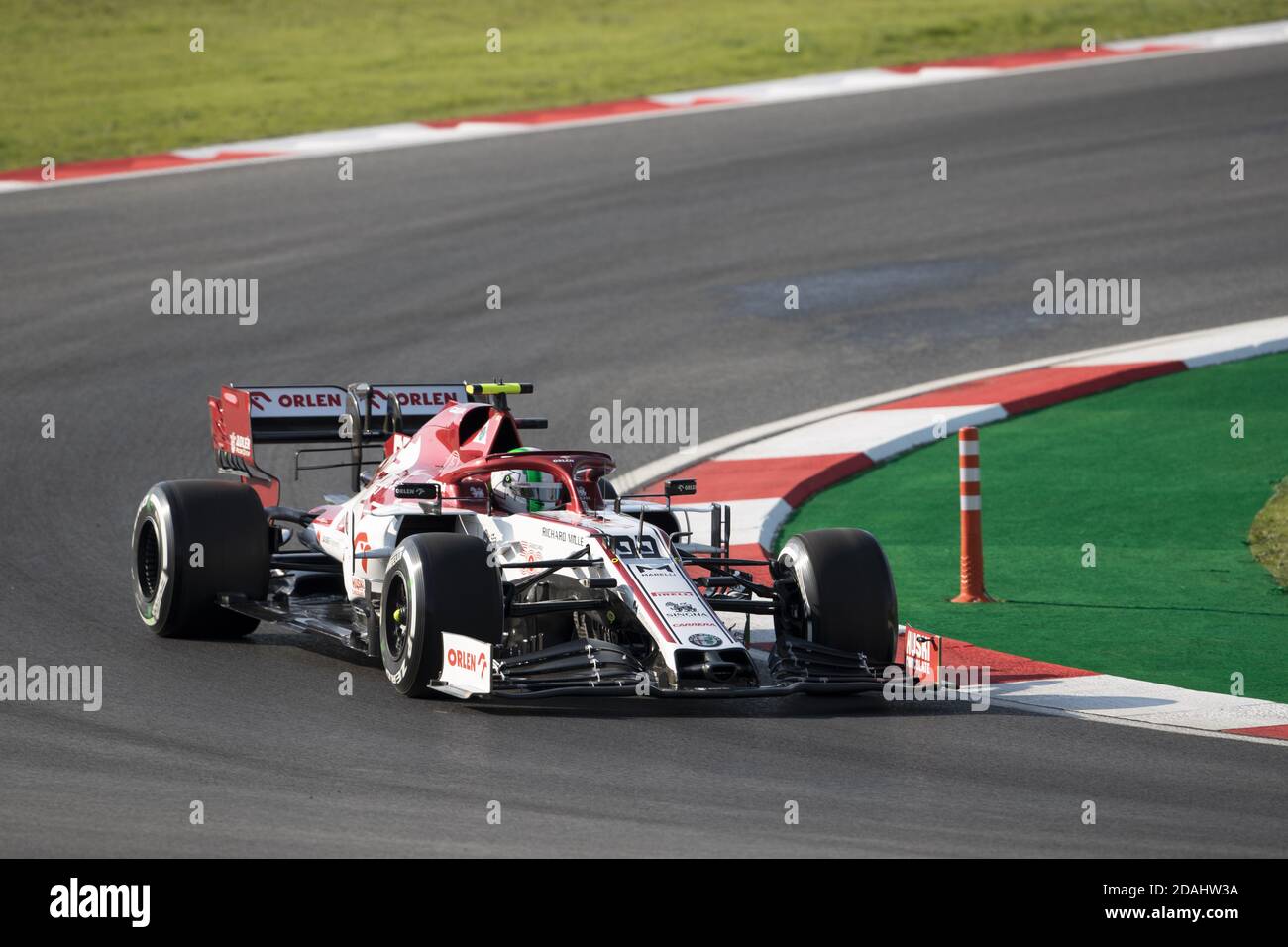 Tuzla, Türkei. November 2020. Tuzla, In Der Nähe Von Istanbul, Türkei. November 2020. 99 GIOVINAZZI Antonio (ita), Alfa Romeo Racing ORLEN C39, Aktion während des Formel 1 DHL Turkish Grand Prix 2020, vom 13. Bis 15. November 2020 auf dem Intercity Istanbul Park, in Tuzla, bei Istanbul, Türkei - Foto Florent Gooden/DPPI/LM Credit: Gruppo Editoriale LiveMedia/Alamy Live News Credit: Gruppo Editoriale LiveMedia/Alamy Live News Stockfoto