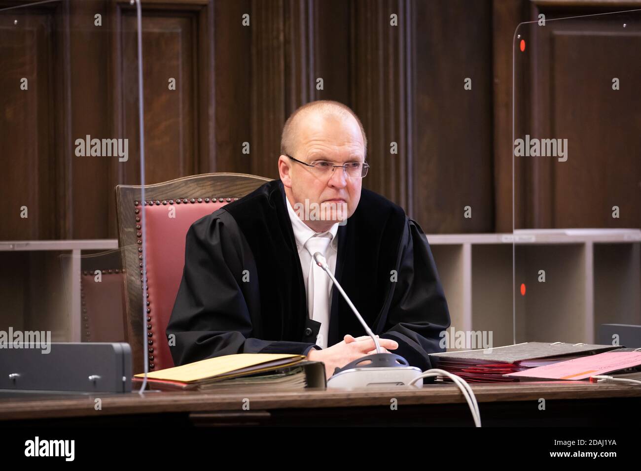 Hamburg, Deutschland. November 2020. Matthias Steinmann, Vorsitzender Richter am Landgericht, zu