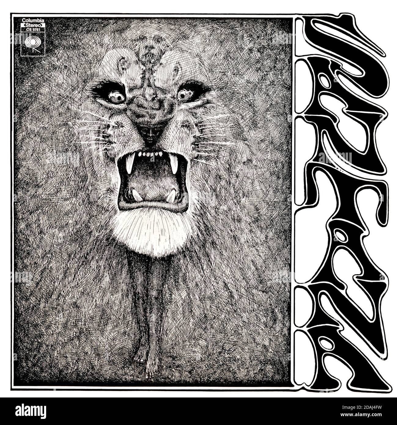 Santana - original Vinyl Album Cover - Santana - 1969 Stockfoto