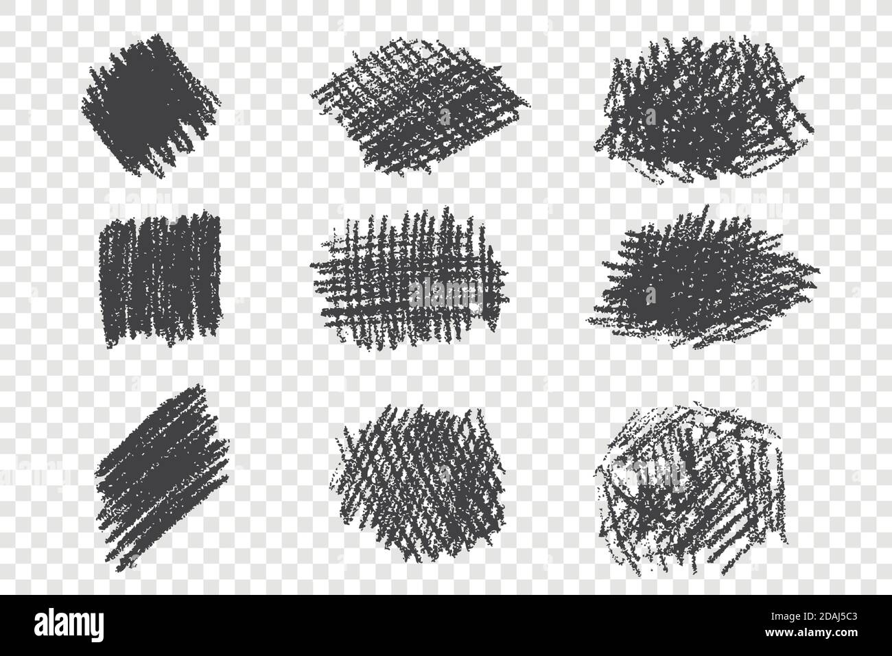 Arten von verschiedenen Stift Schraffur handgezeichneten Satz  Stock-Vektorgrafik - Alamy