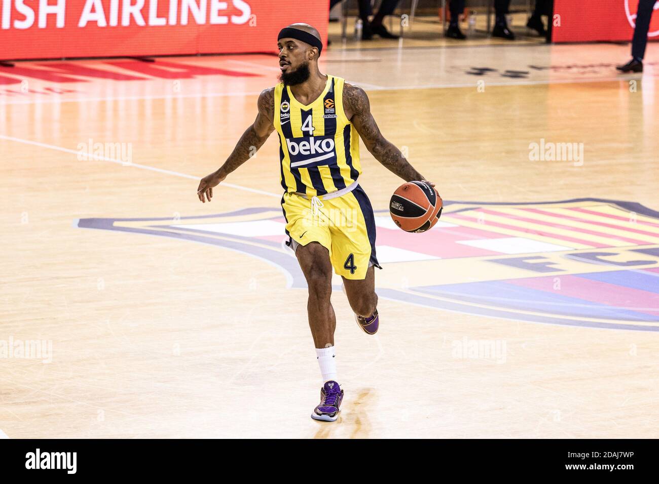 Lorenzo Brown von Fenerbahce Beko Istambul während der Turkish Airlines Euroleague Basketballspiel zwischen FC Barcelona und Fen / LM Stockfoto