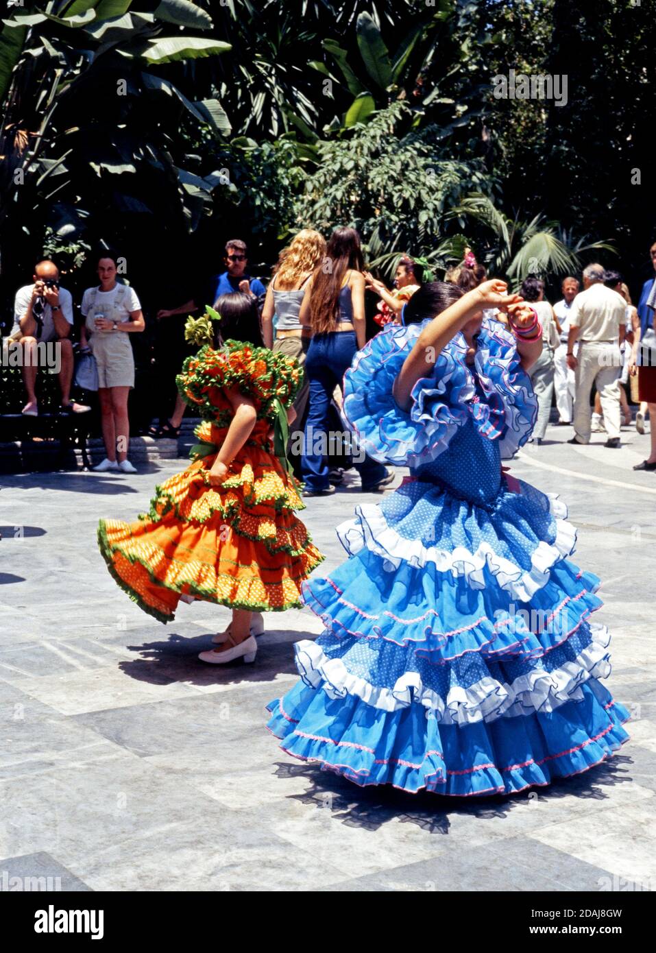 Flamenco-Tanz im Parque de la Alameda, Marbella, Spanien. Stockfoto