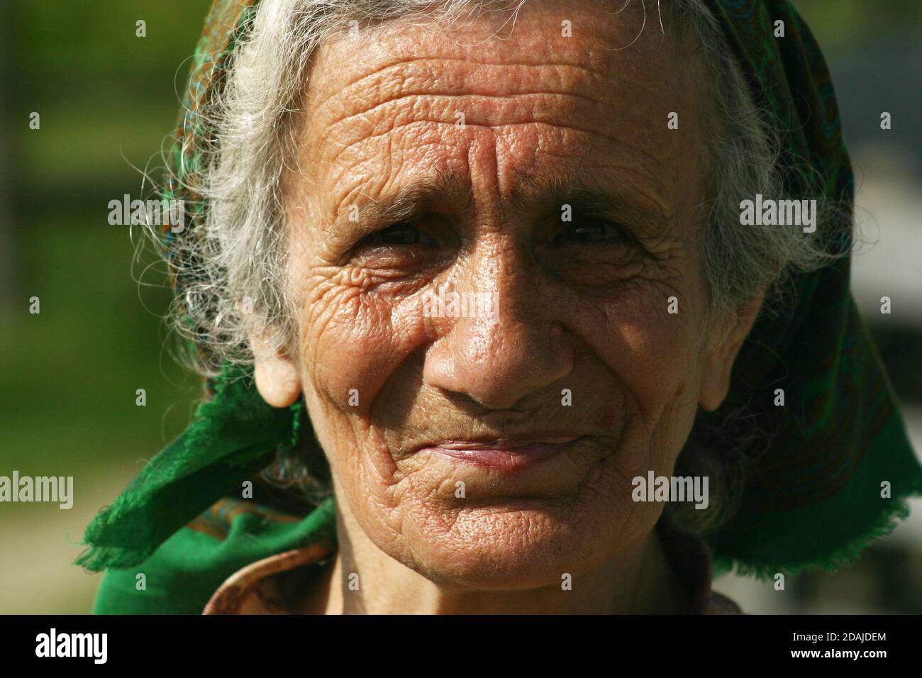 Porträt einer älteren Frau in Siebenbürgen, Rumänien Stockfoto