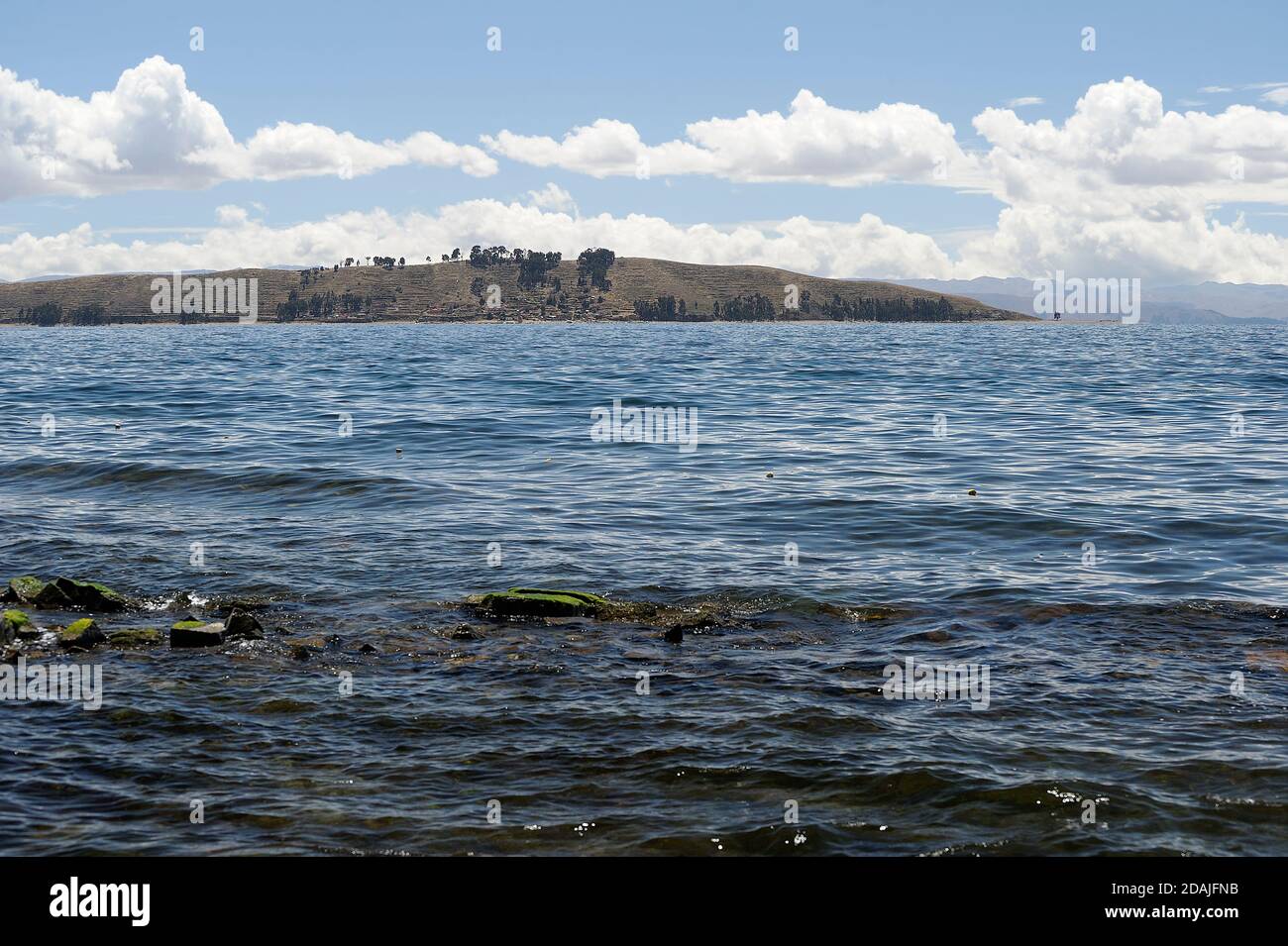 Isla de la Luna, Titicaca-See, Bolivien Stockfoto