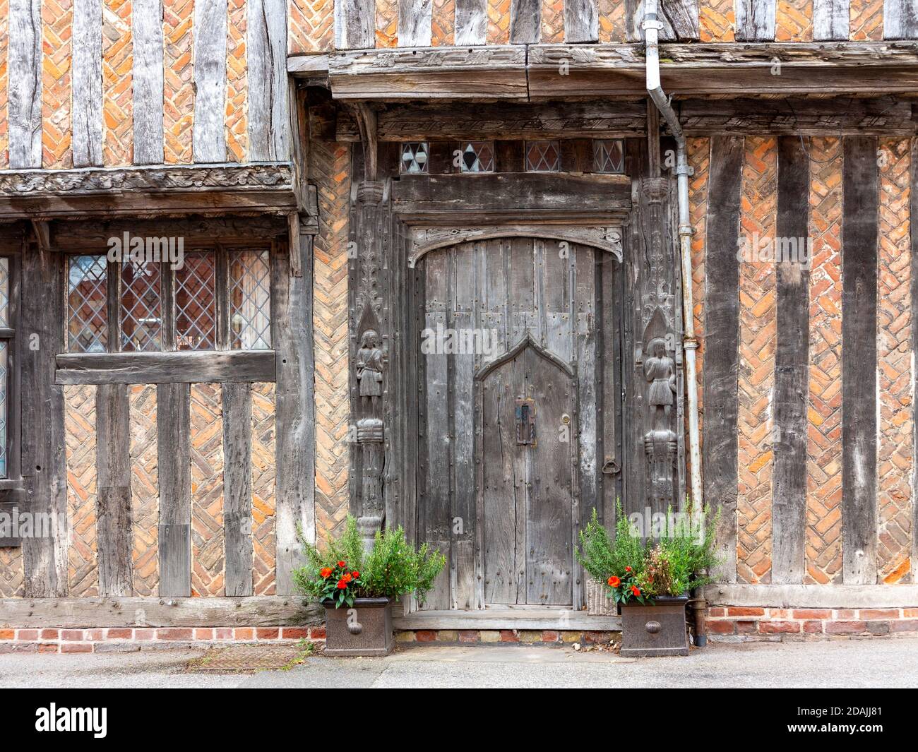 Fachwerkgebäude Lavenham, Suffolk, England, großbritannien Stockfoto